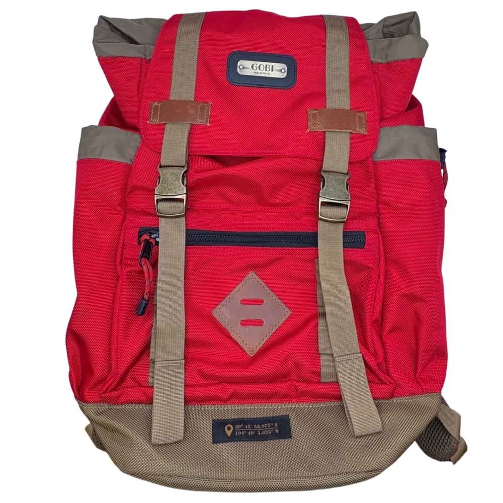 GOBI Racks Getaway Backpack Red 29L Hiking Rucksack Gorpcore Techwear USA Made